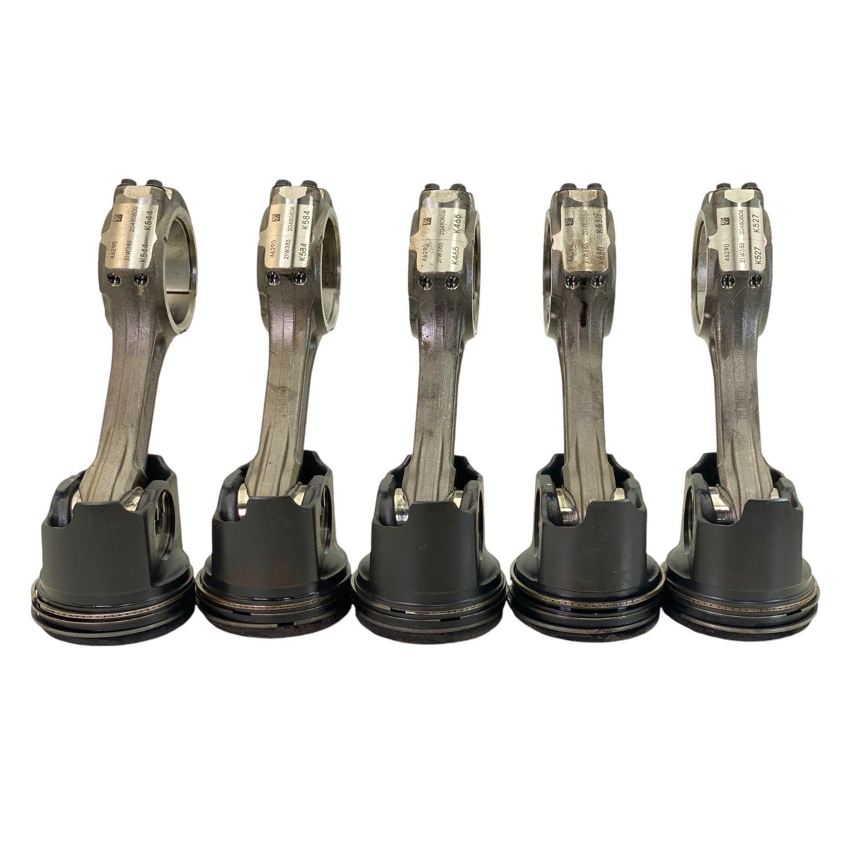 20480806 Genuine Volvo Connecting Rod W/ Piston Set Of 5 - Second Truck Parts