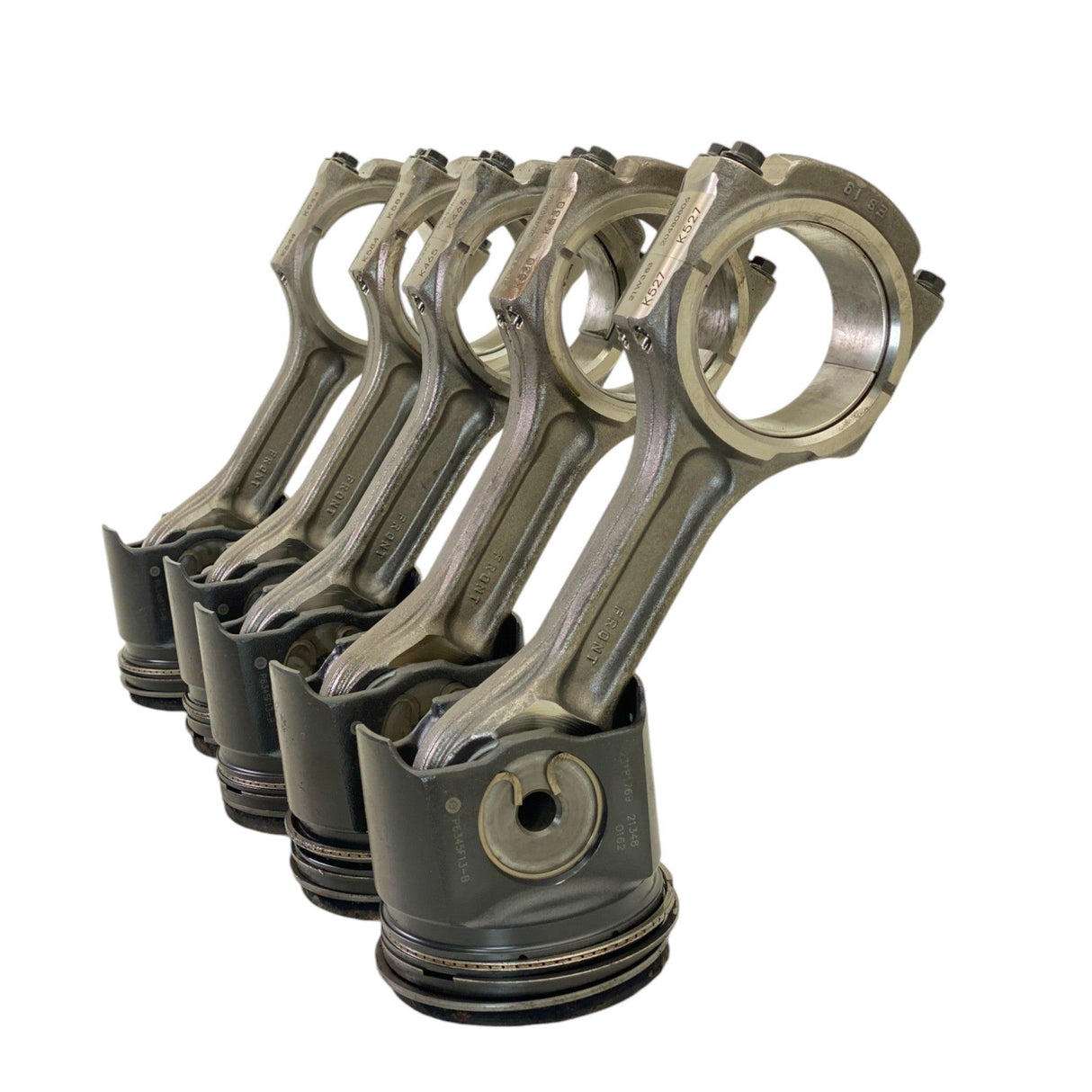 20480806 Genuine Volvo Connecting Rod W/ Piston Set Of 5 - Second Truck Parts