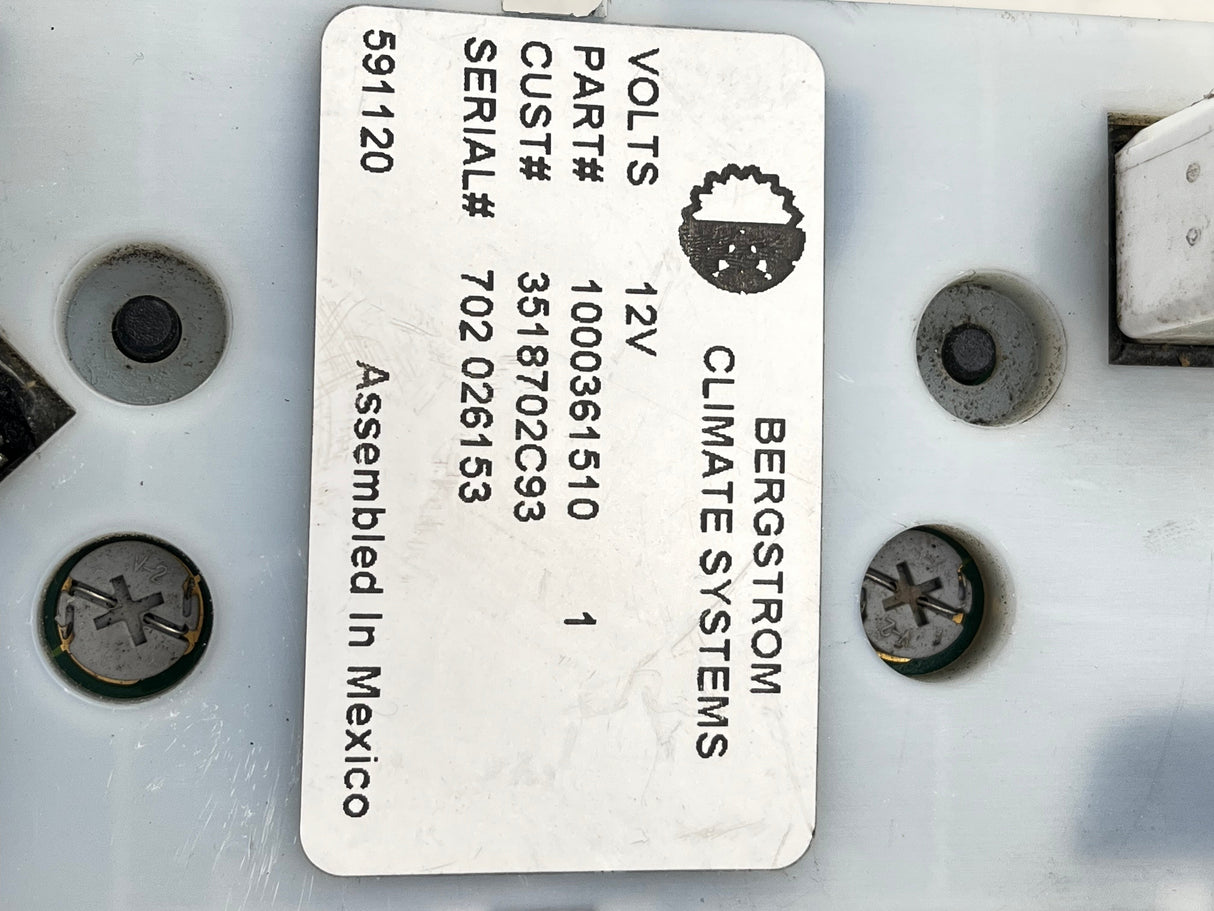 3518702C91 Genuine Kenworth Heater A/C Temp Controls