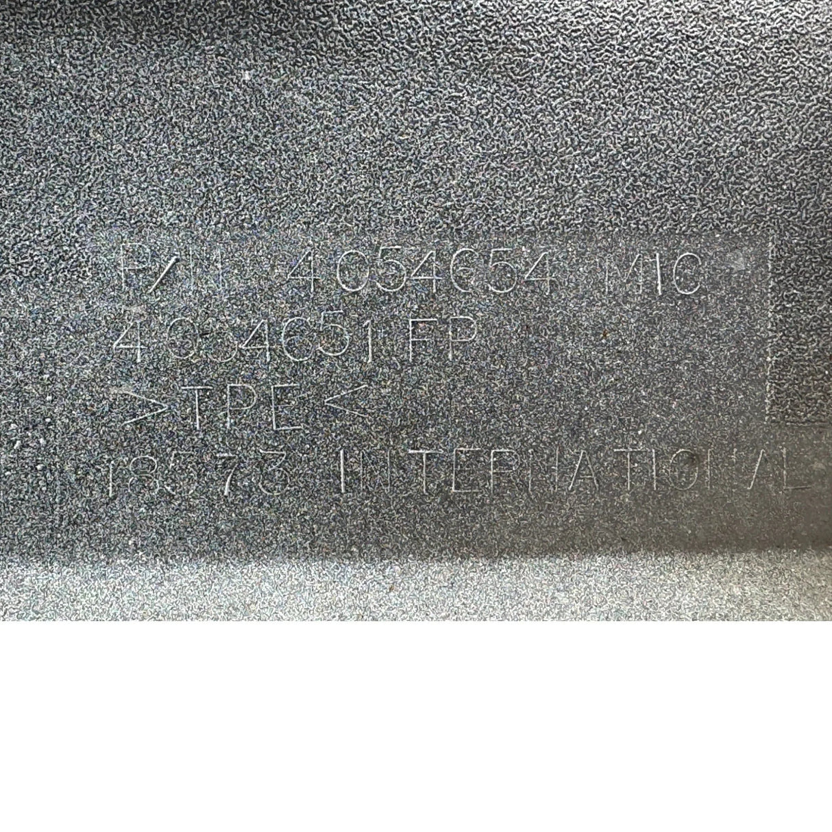 Genuine International White Left Side Fender Extension