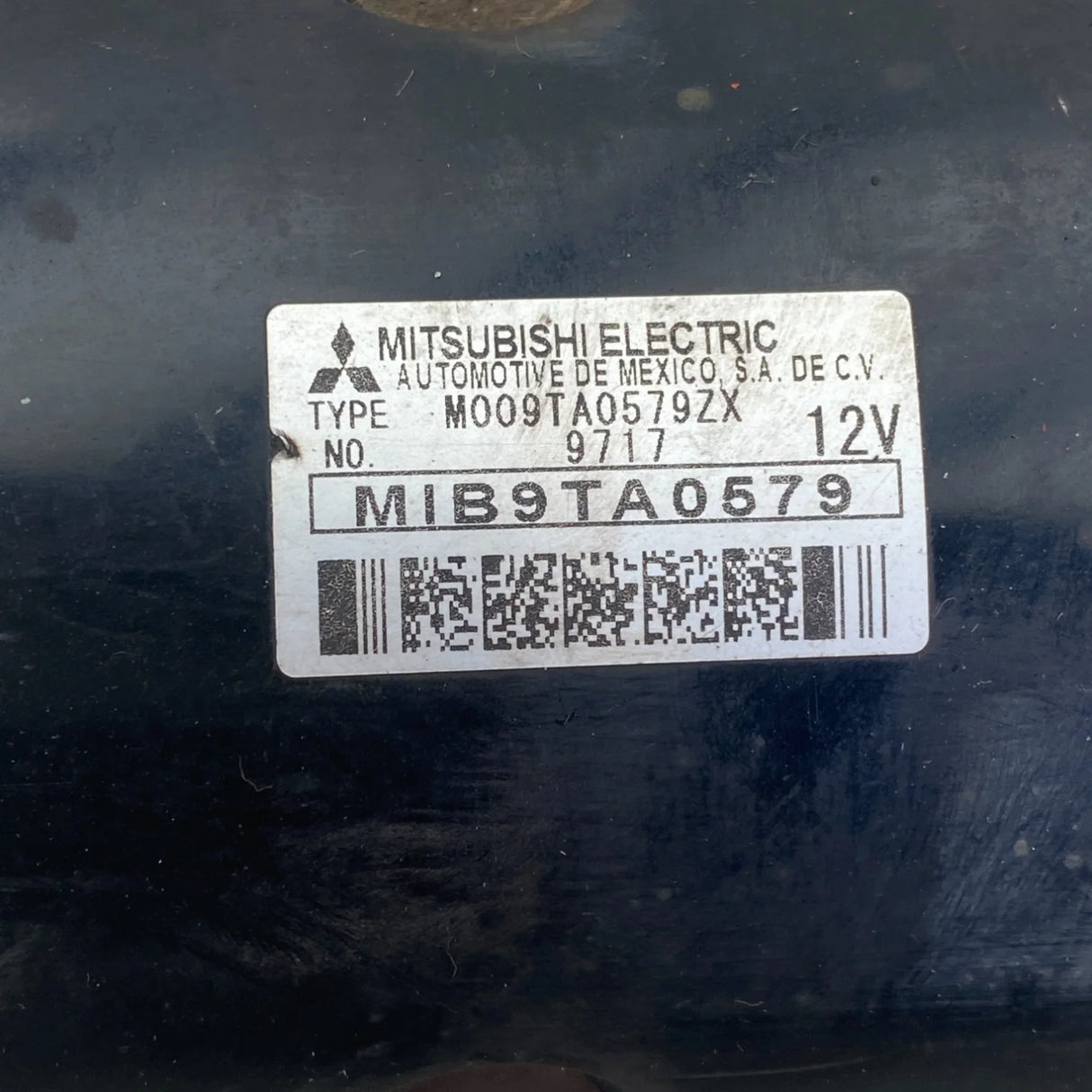 MIB9TA0579 Genuine Mitsubishi Starter Motor Assembly 12V 39MT - Second Truck Parts