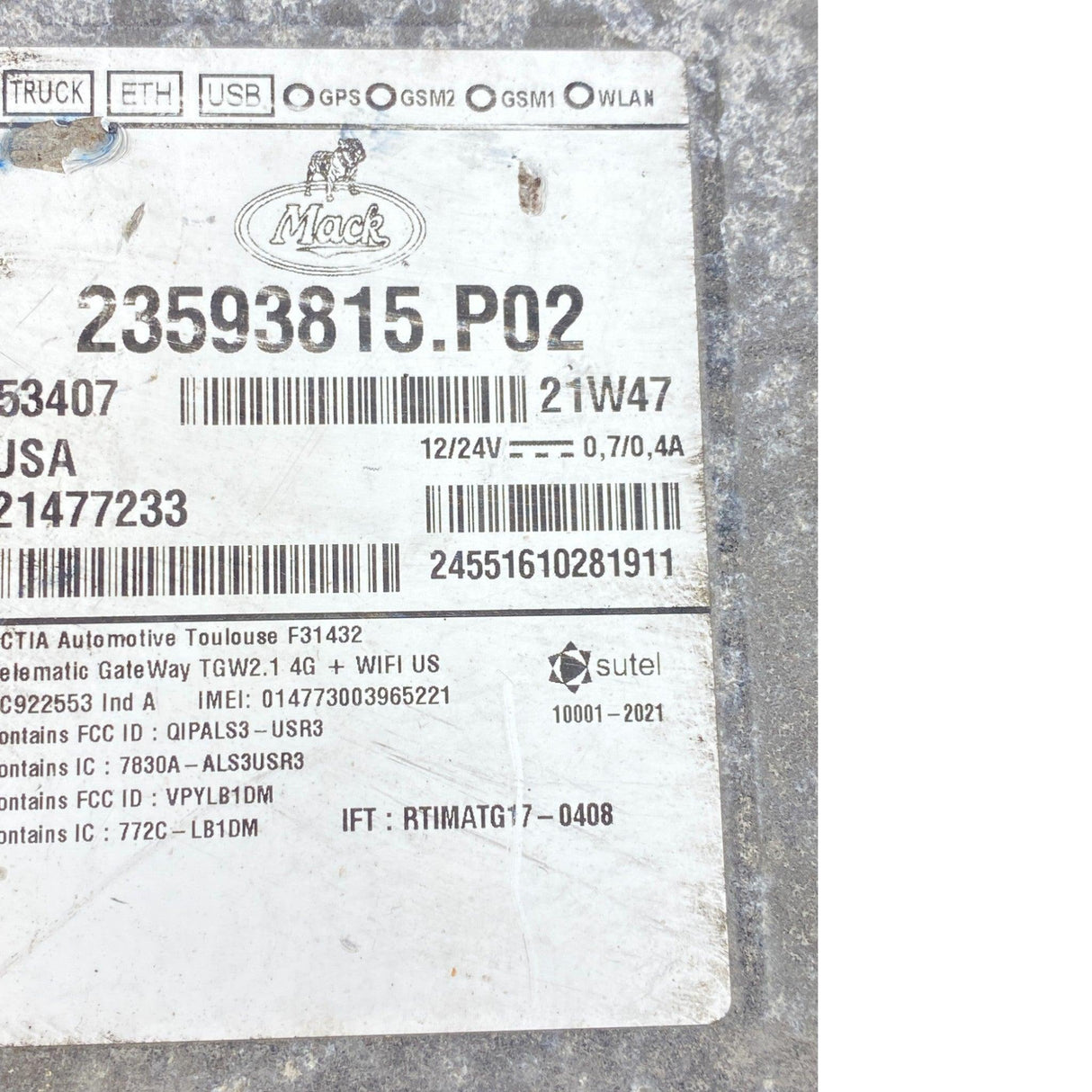 23593815 Genuine Volvo Telematics Control Unit - Second Truck Parts
