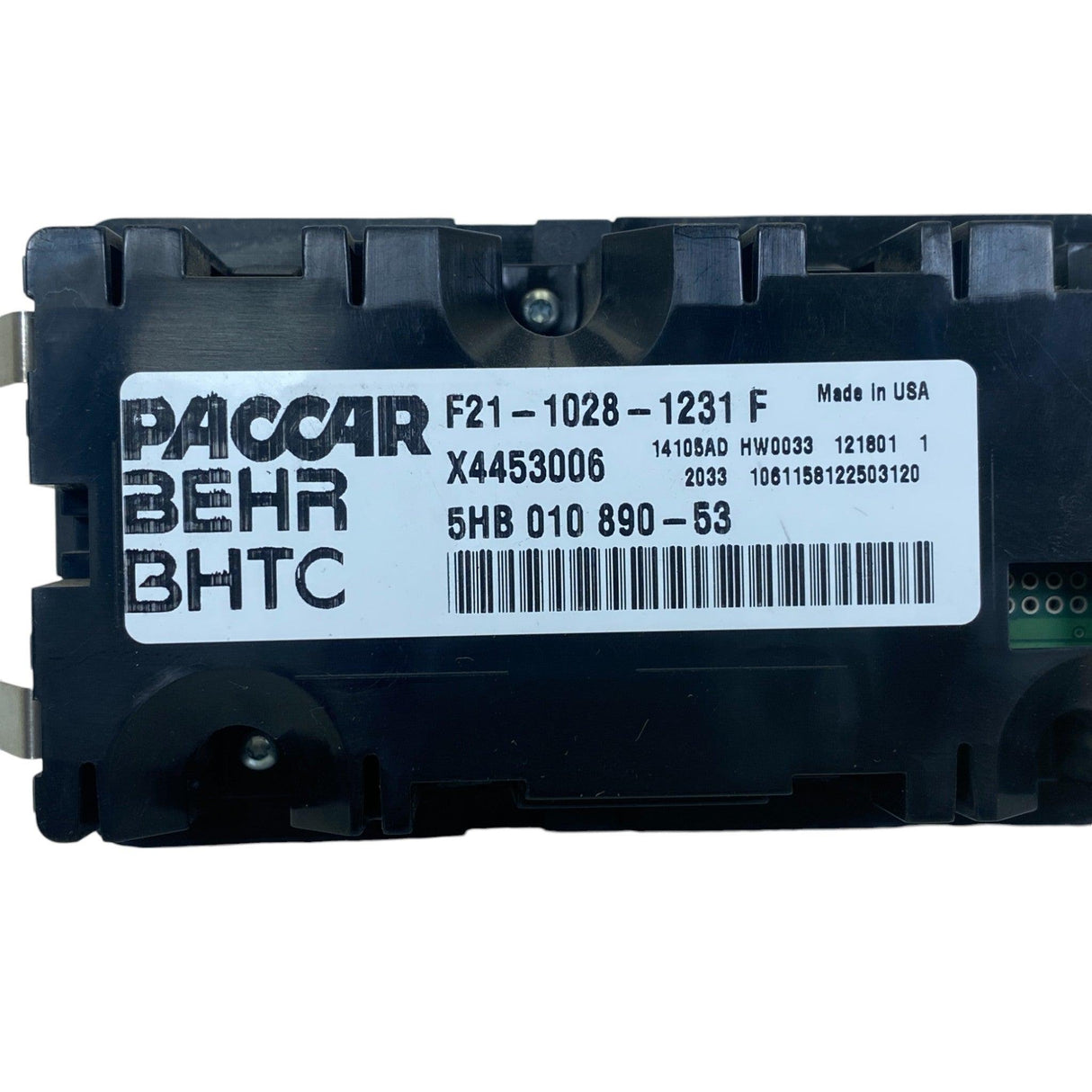 F21-1028-1231F Genuine Paccar Hvac Climate Temperature Control Module - Second Truck Parts