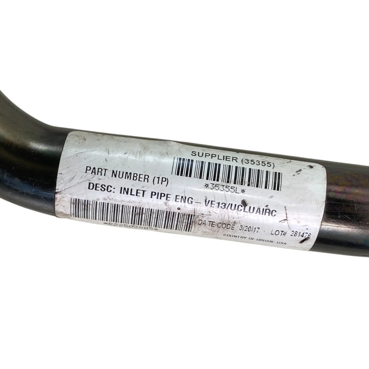35355L Genuine Volvo Inlet Pipe - Second Truck Parts