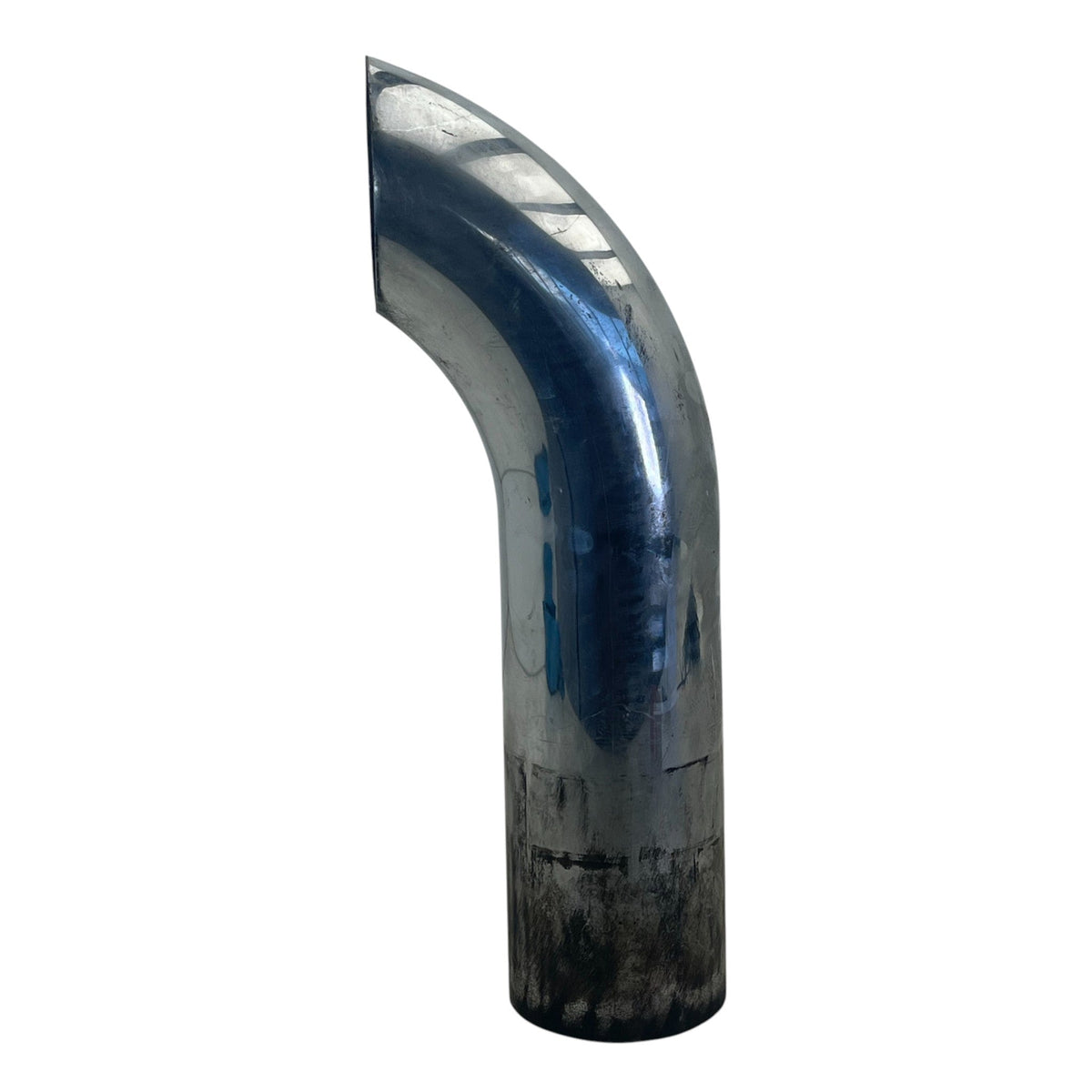 04-31798-026 Genuine Freightliner Curved Top Chrome Exhaust Stack 5"x26" - Second Truck Parts