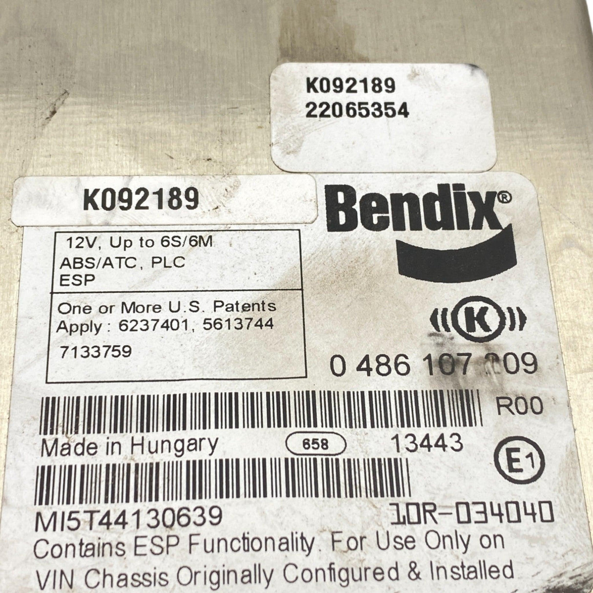 0486107209 Genuine Volvo ECU ABS Control Module - Second Truck Parts