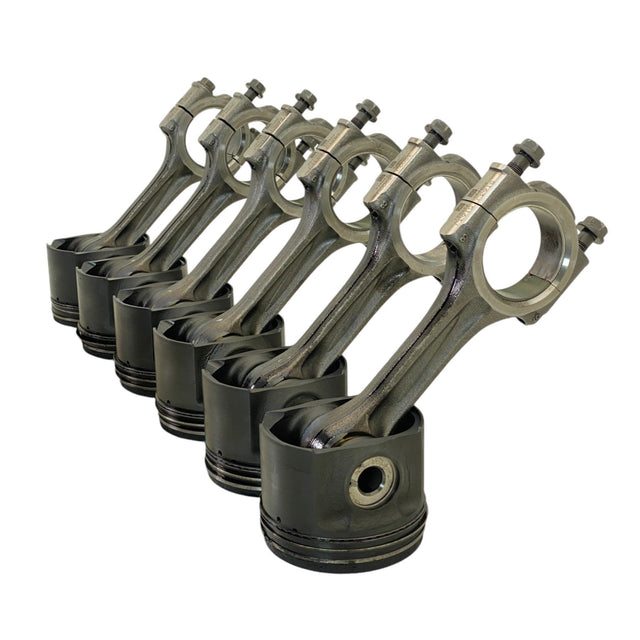 13260-E0100 Genuine Hino Connecting Rod & Piston Assembly For J08E-WU Set Of Six - Second Truck Parts