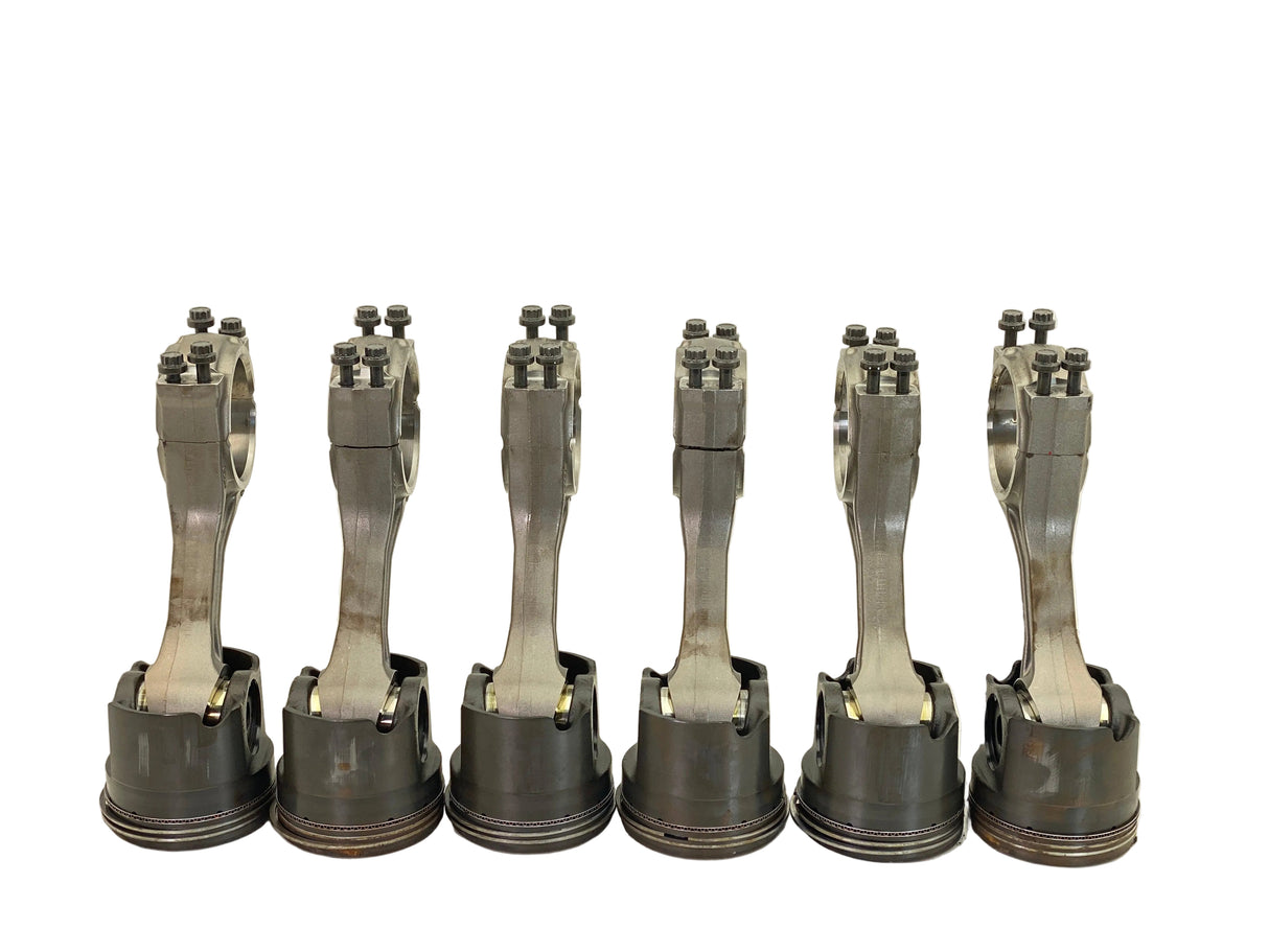 2874332 Genuien Cummins Connecting Rod & Piston Set Of Six - Second Truck Parts