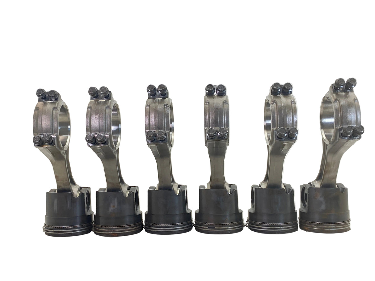 2874332 Genuien Cummins Connecting Rod & Piston Set Of Six - Second Truck Parts