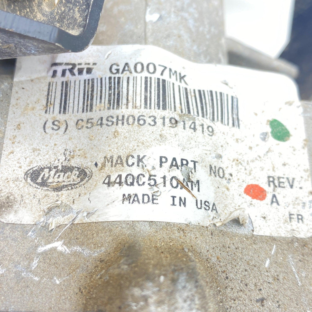 44QC510AM Genuine Mack Steering Column - Second Truck Parts