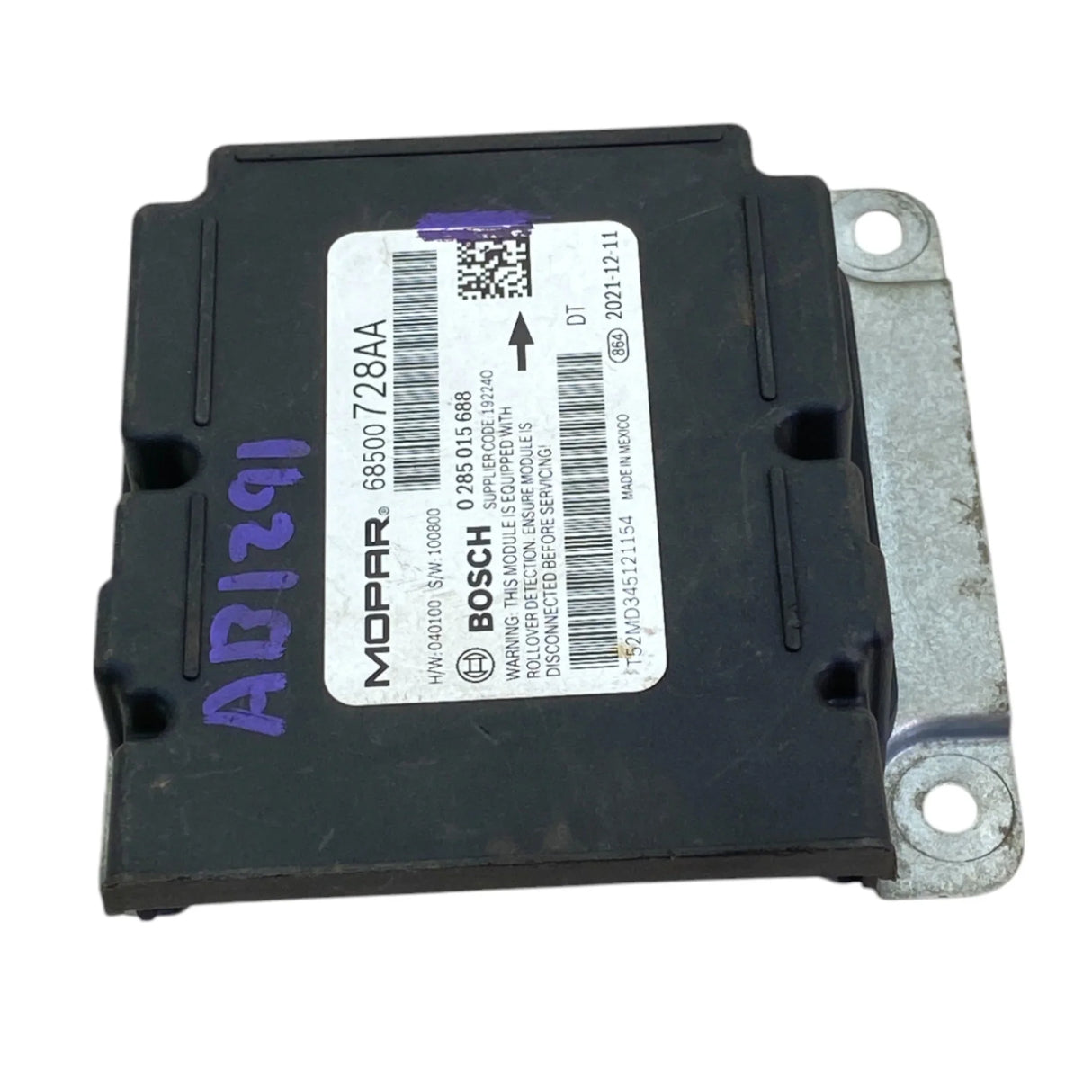 68500728AA Genuine Mopar SRS Air Bag Control Module - Second Truck Parts