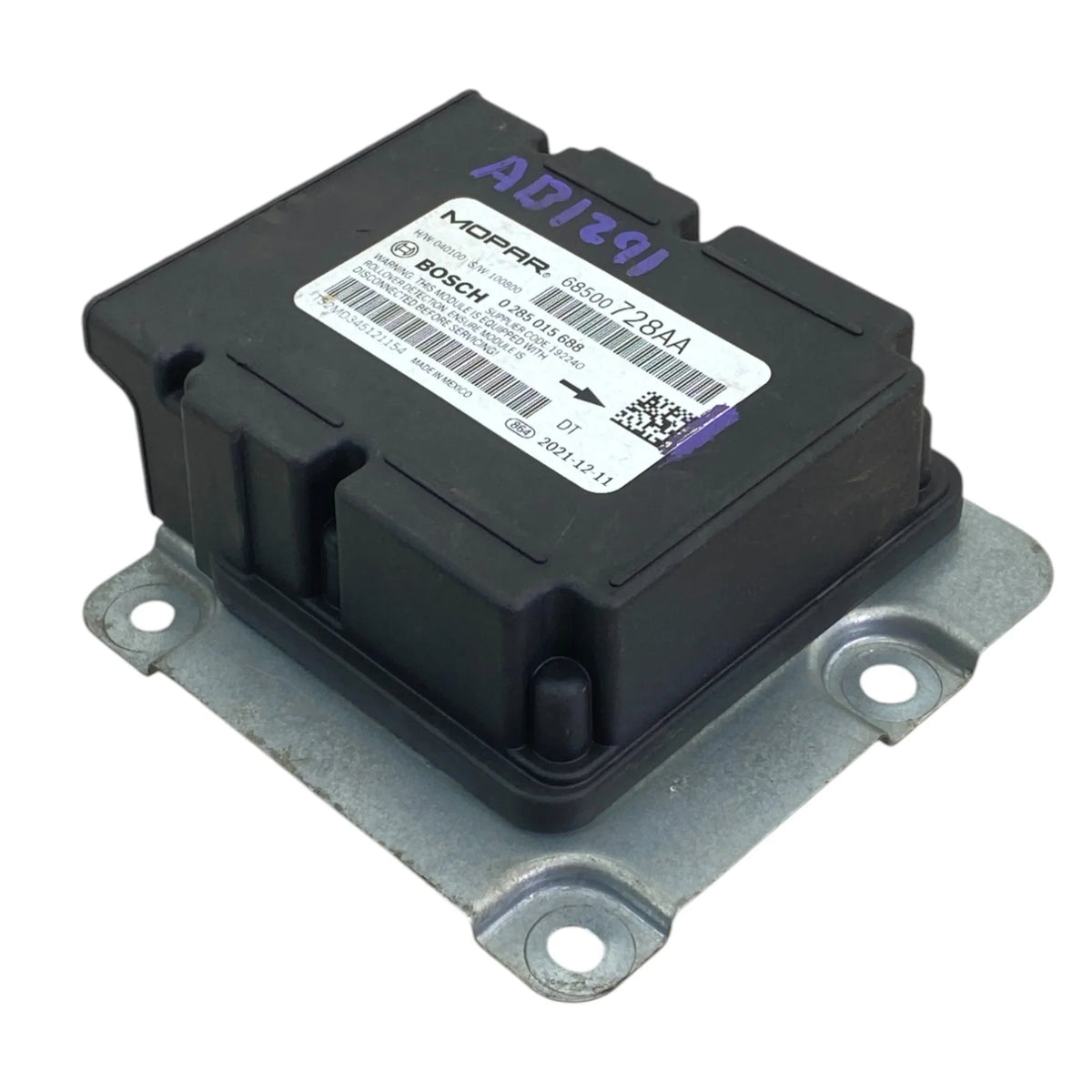 68500728AA Genuine Mopar SRS Air Bag Control Module - Second Truck Parts