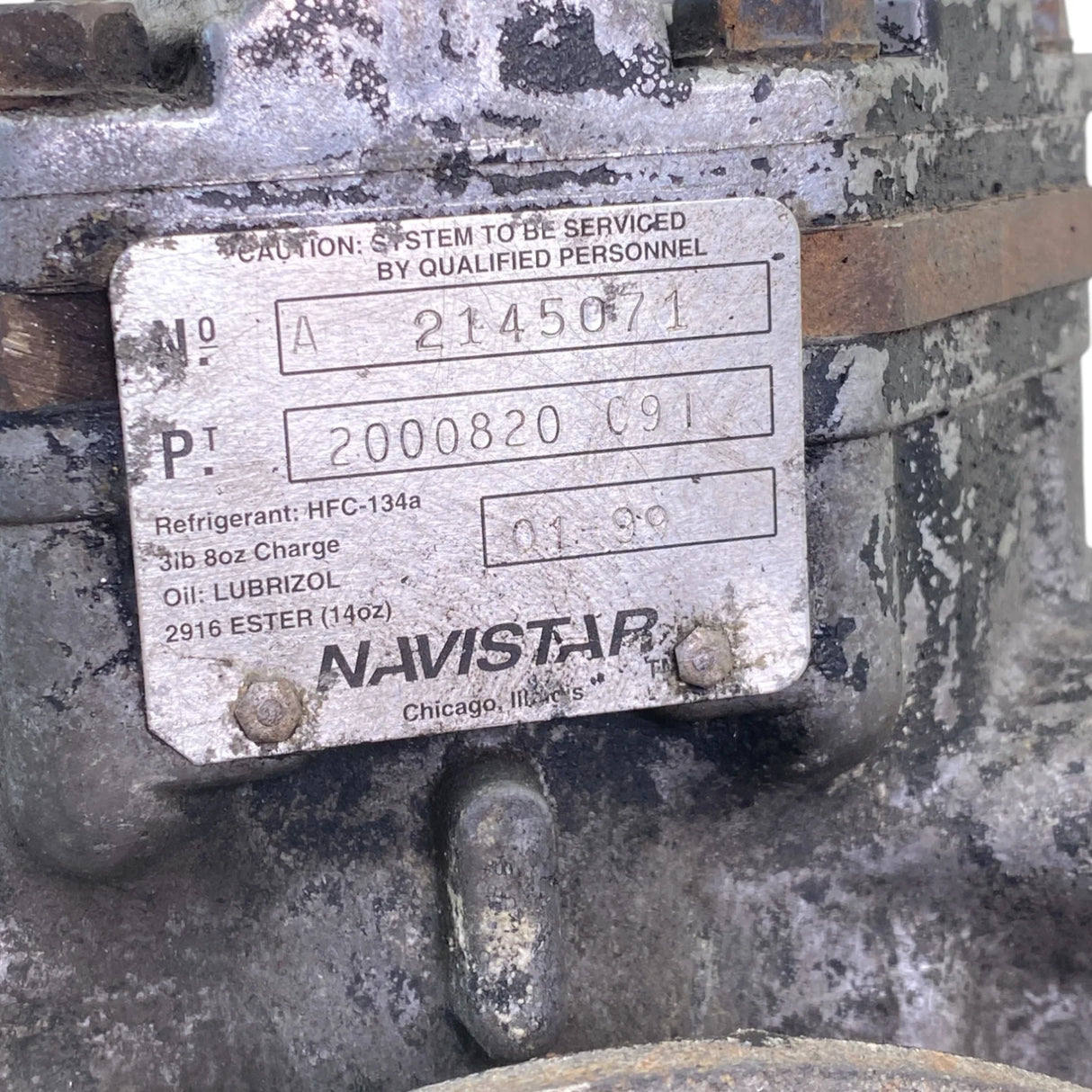 2000820C91 Genuine International Air Conditioner Compressor - Second Truck Parts