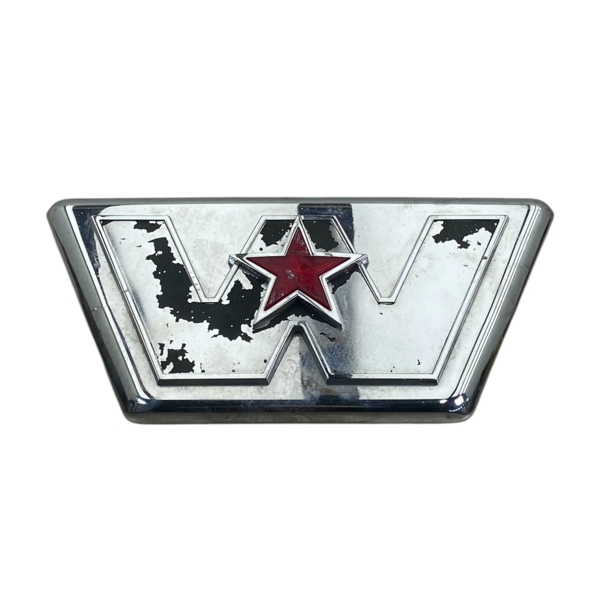 A17-19639-000 Genuine Western Star Hood Emblem Carrier Badge - Second Truck Parts