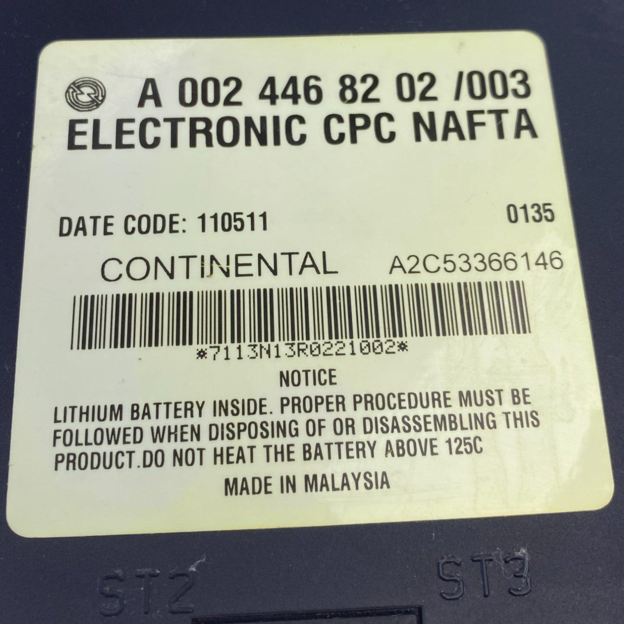 EA0024468202 Genuine Freightliner Chassis Control Module