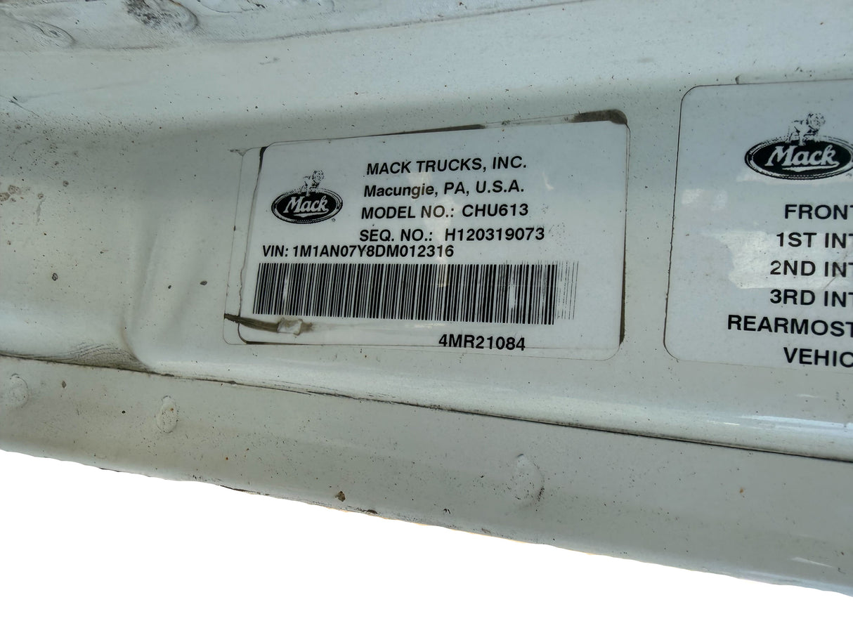 Genuine Mack White Cab CHU613