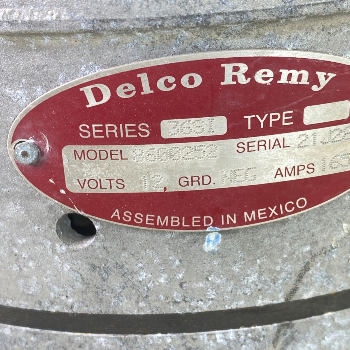 8600252 Genuine Delco Remy Alternator 36SI 165Amp - Second Truck Parts
