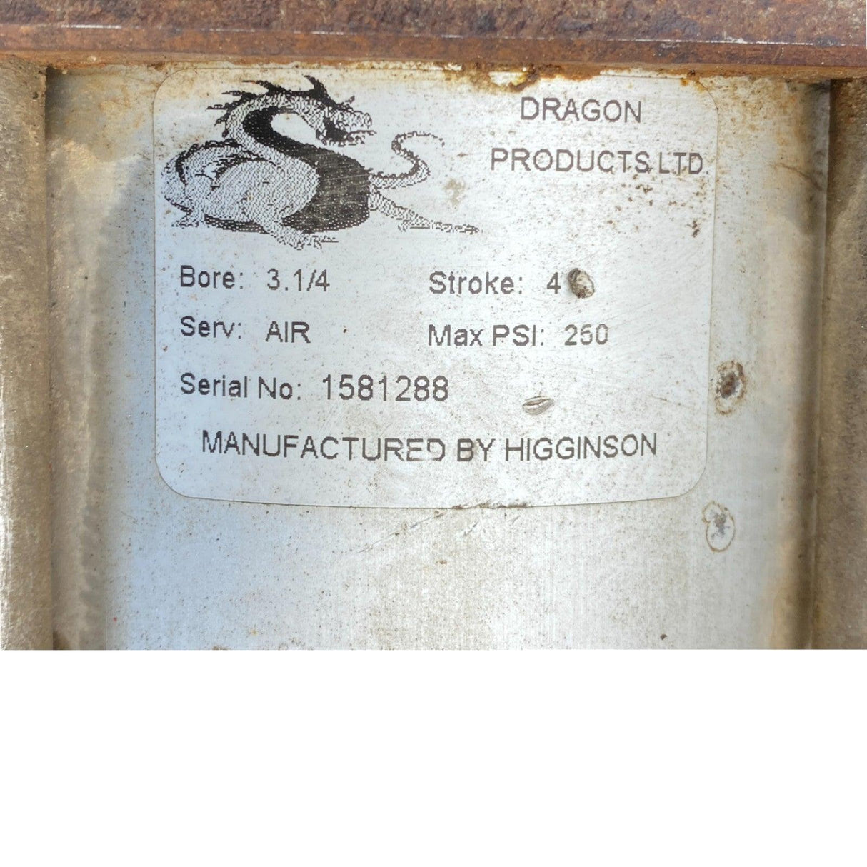 EA32N0538FN4OS-12.875 Genuine Higginson Air Cylinder - Second Truck Parts