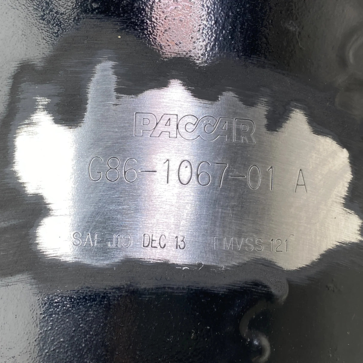 G86-1067-01 Genuine Paccar Steel Air Tank 9.5" x 30.5" - Second Truck Parts