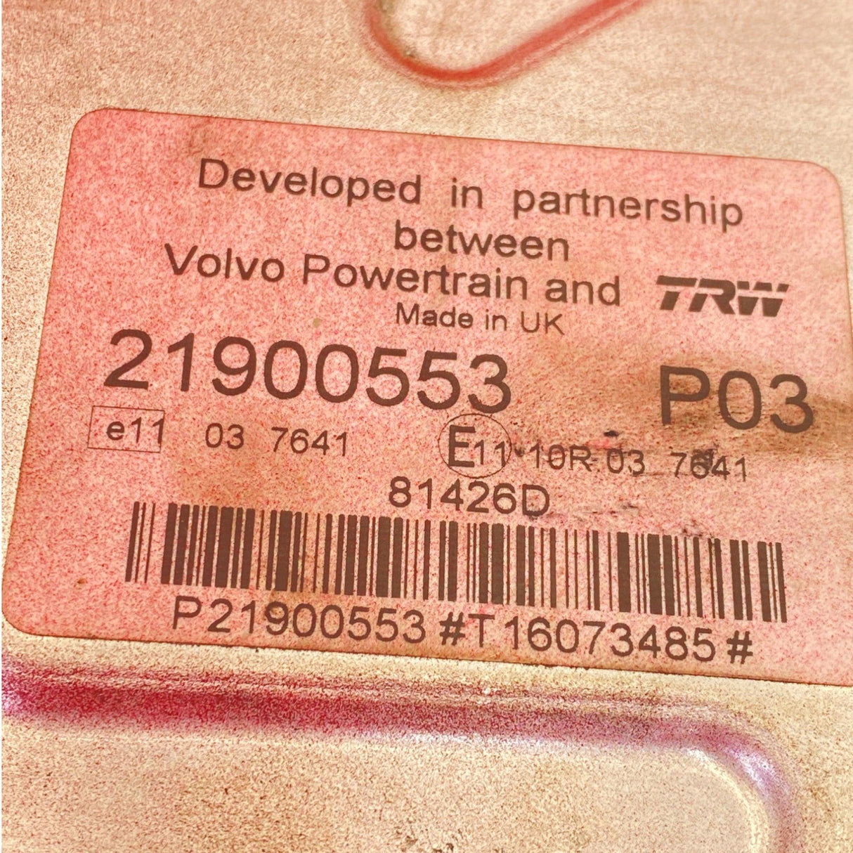 21900553 Genuine Volvo Ecu Electronic Control Module - Second Truck Parts