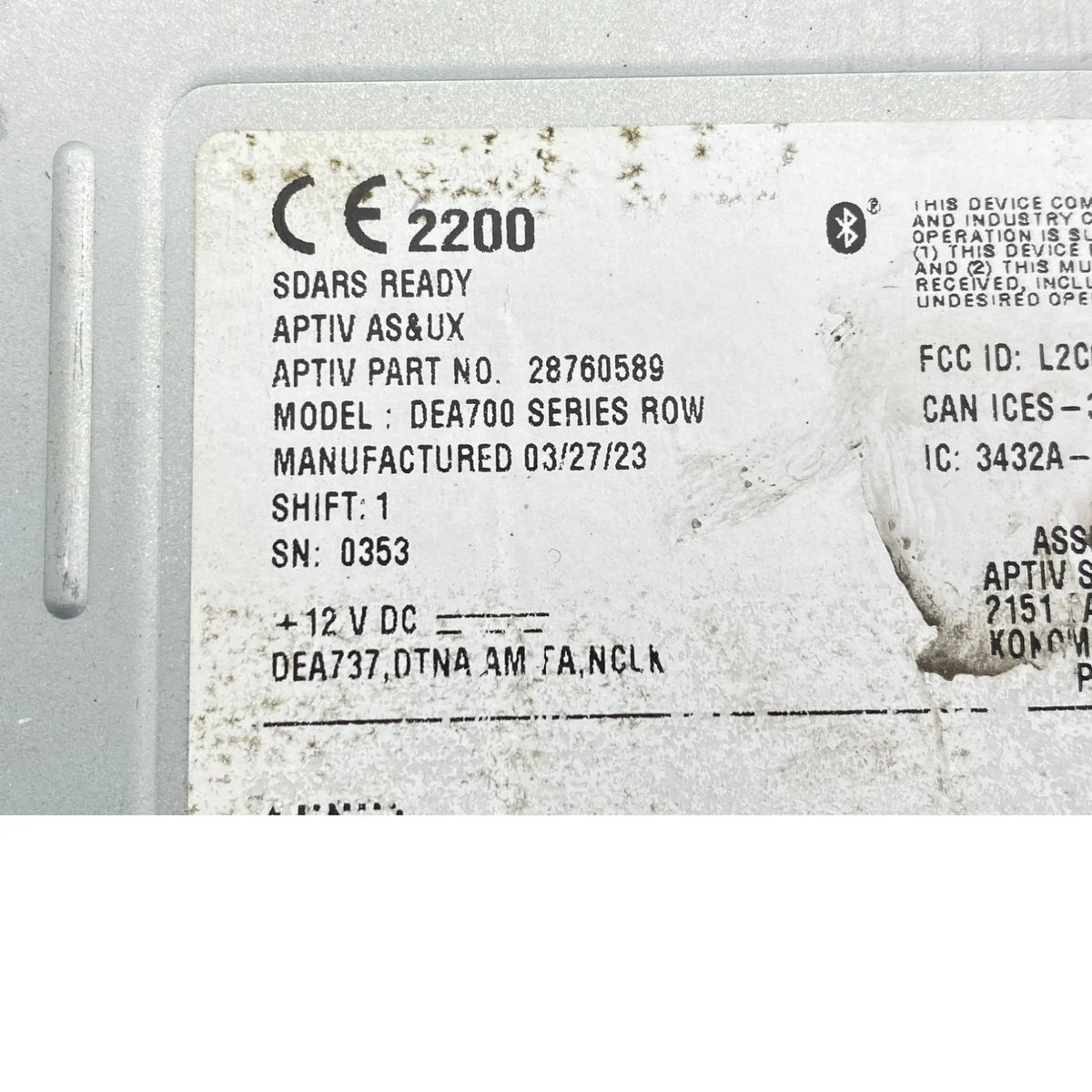 A22-78676-000 Genuine Freightliner Radio DEA737 AM FM WB BT USB SXM - Second Truck Parts