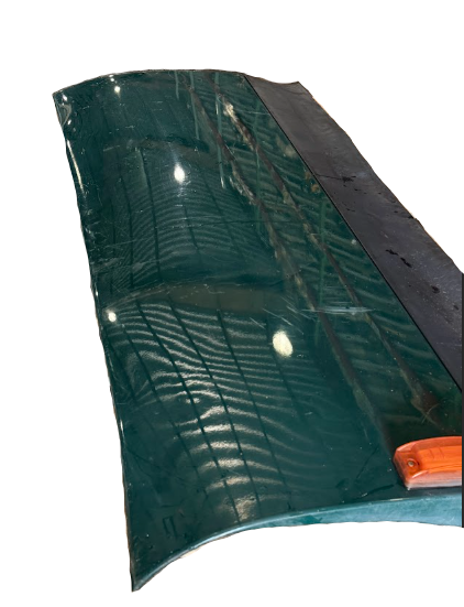 R33-1214 Genuine Peterbilt Green Left Driver Side Fairing Cab Extender - Second Truck Parts