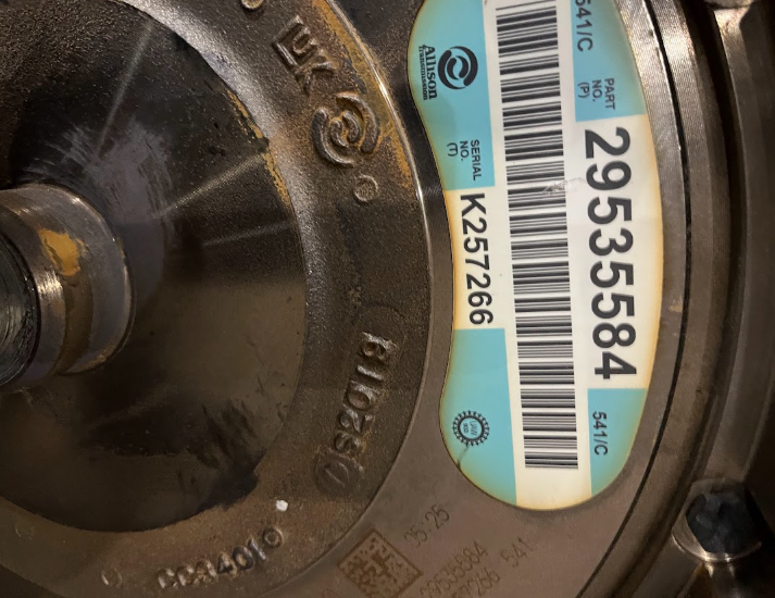 29535584 Genuine Allison Transmission Assembly 4500RDS-P