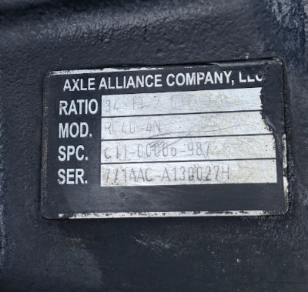RT40-4N Genuine Alliance Differential Assembly Ratio 2.61 - Second Truck Parts