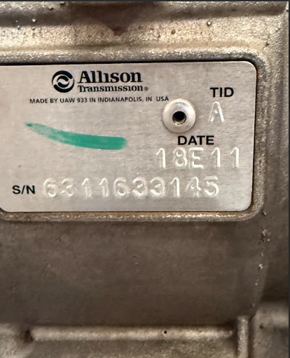 E018526 Genuine Allison Transmission