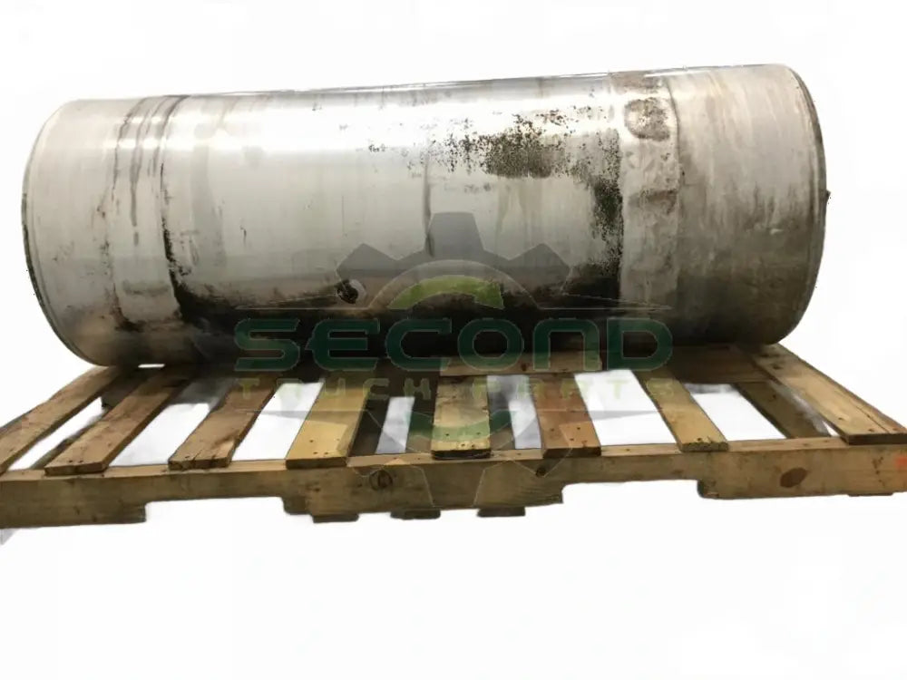 Aluminum LH fuel tank measures 24" x 59" 100 gallons OEM - Second Truck Parts