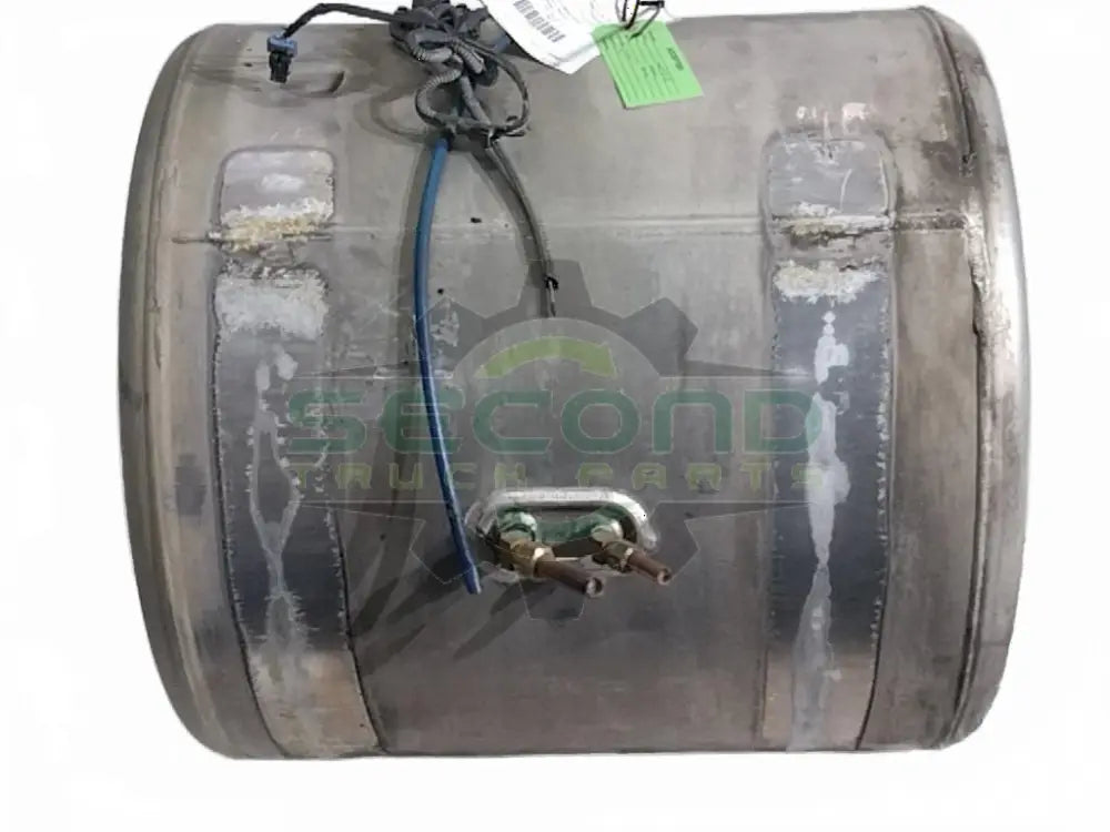 Aluminum LH fuel tank measures 25" x 26" 50 gallon center filler - Second Truck Parts