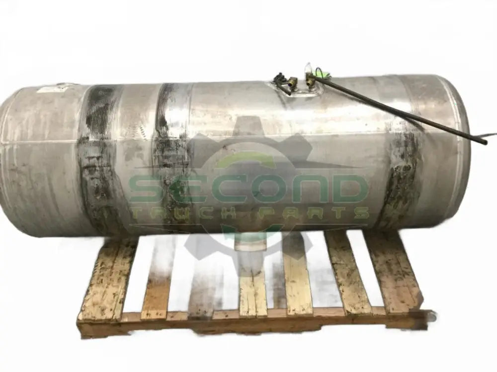 Aluminum RH fuel tank measures 23" x 61" 100 gallon rear filler - Second Truck Parts