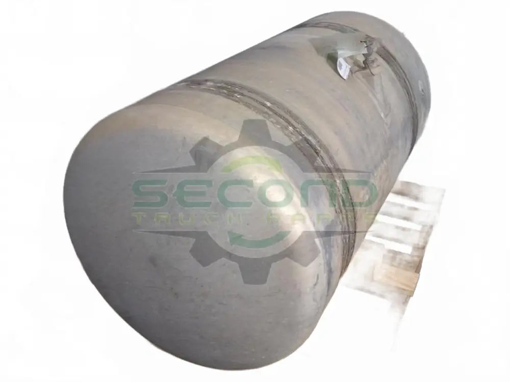 Aluminum RH fuel tank measures 25" x 49" 100 gallon with rear - Second Truck Parts