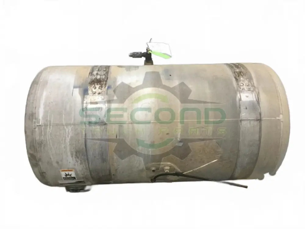 Aluminum RH fuel tank measures 25" x 49" 100 gallon with rear - Second Truck Parts