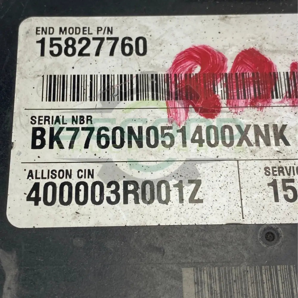 15827760 Genuine Allison TCM Automatic Transmission Control Module - Second Truck Parts