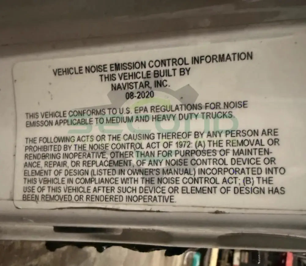 0620 A188 Genuine Cummins White Left Driver Door - Second Truck Parts
