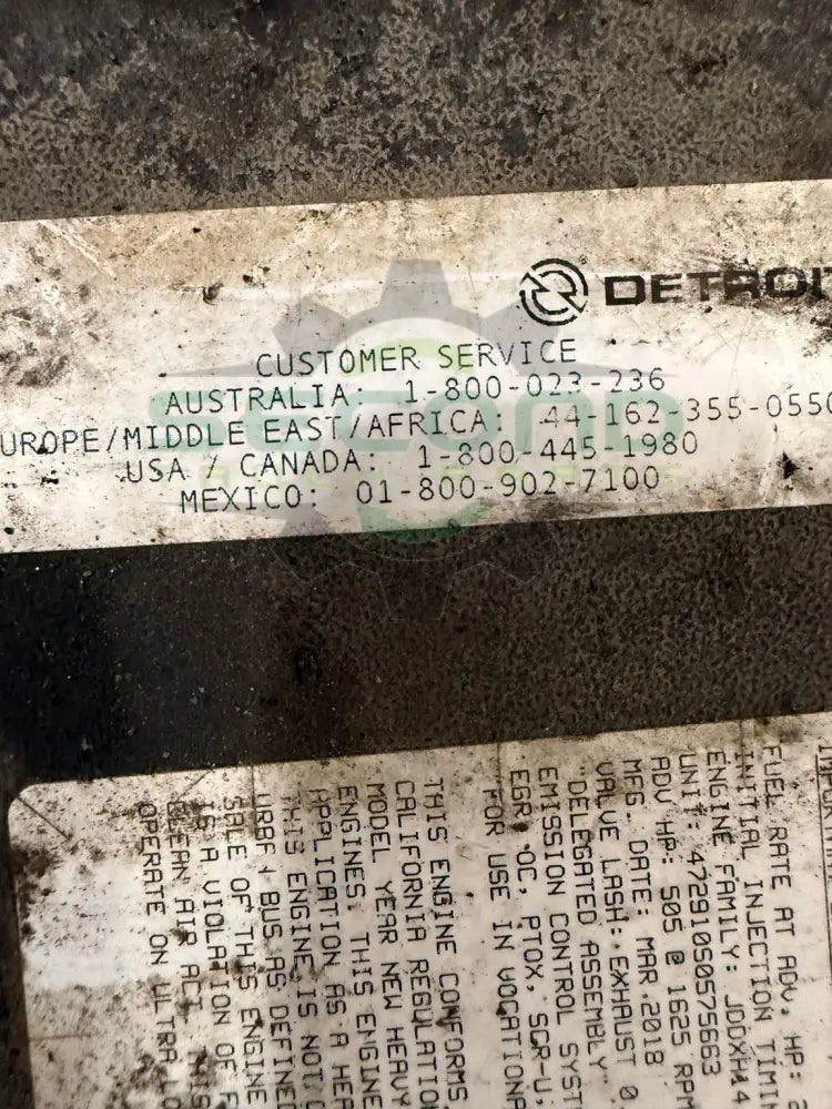 Genuine Detroit Diesel Engine Assembly - Second Truck Parts