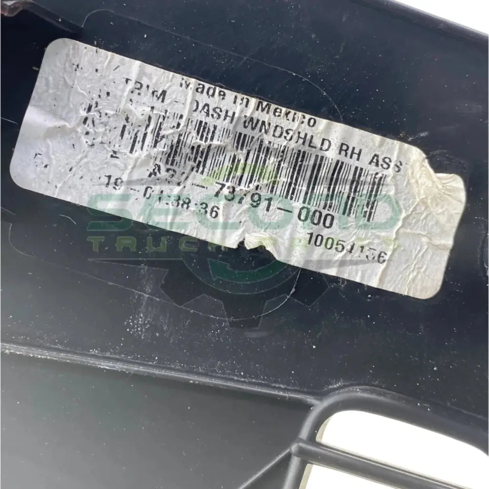 A22-73791-000 Genuine Freightliner Right Windshield Dash Trim Panel - Second Truck Parts