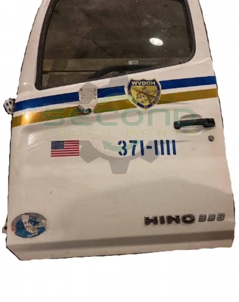 606-13790 Genuine Hino White Left Driver Door - Second Truck Parts