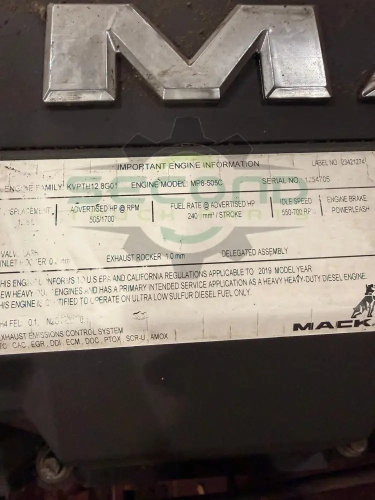 MP8-505C Genuine Mack Engine Assembly - Second Truck Parts