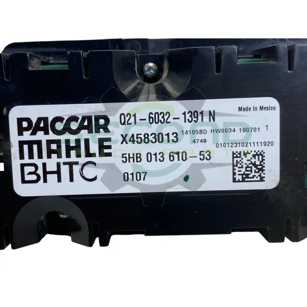 Q21-6032-1341 Genuine Paccar Hvac Control Unit - Second Truck Parts