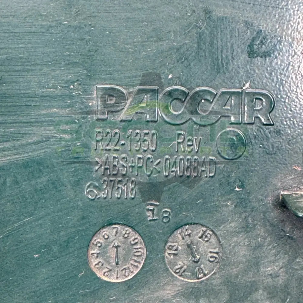 R22-1350 Genuine Paccar Left Side Black Pillar Cover - Second Truck Parts