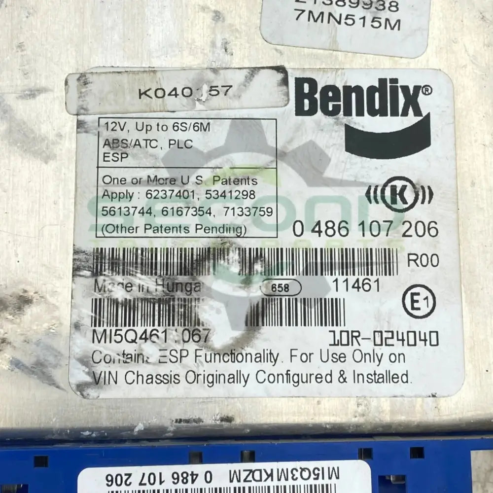 0486107206 Genuine Volvo ABS Module - Second Truck Parts