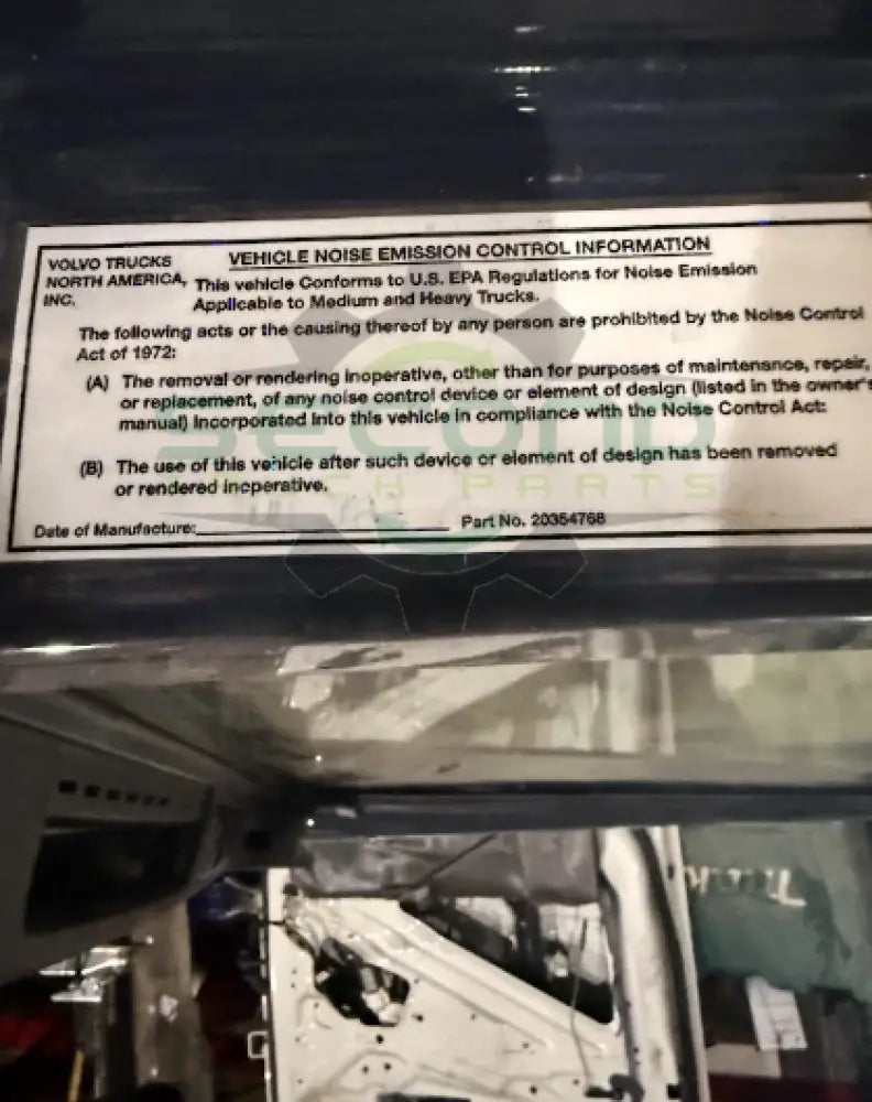 606-13679 Genuine Volvo Blue Left Driver Door - Second Truck Parts