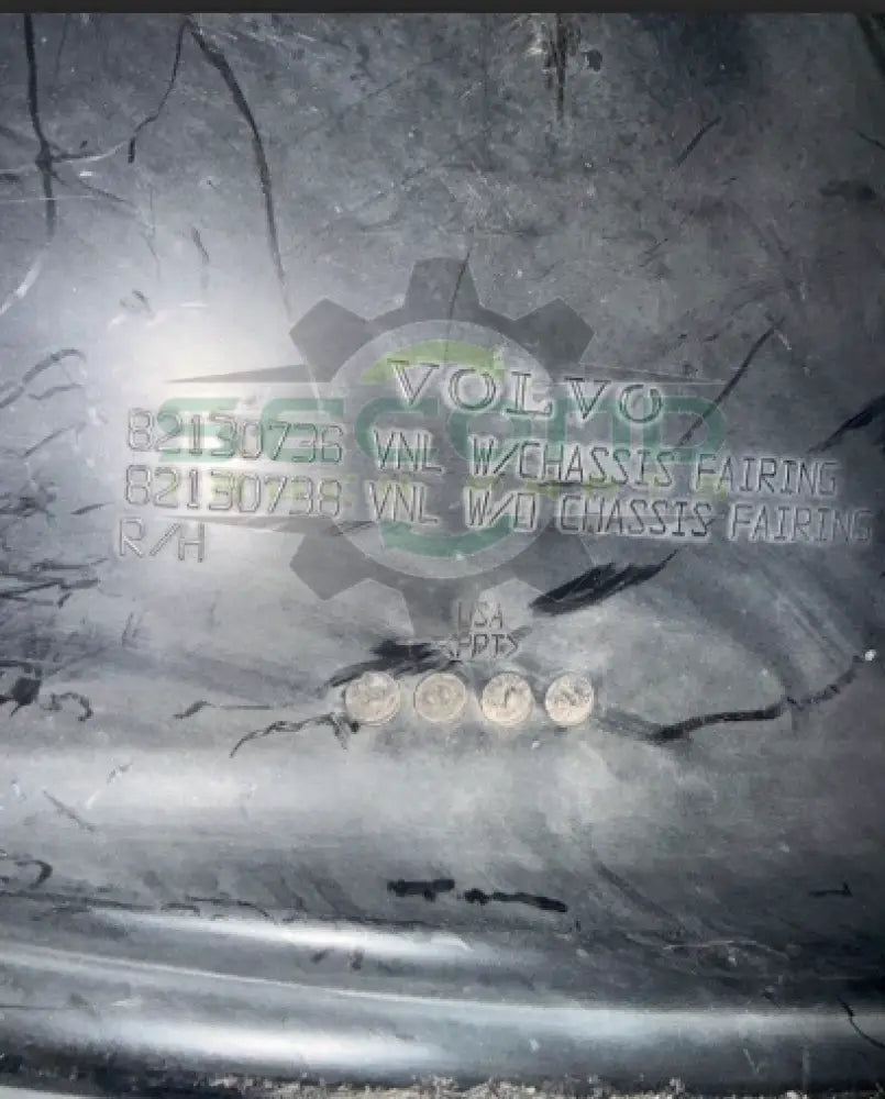 82130736 Genuine Volvo Right Hand Engine Splash Shield - Second Truck Parts