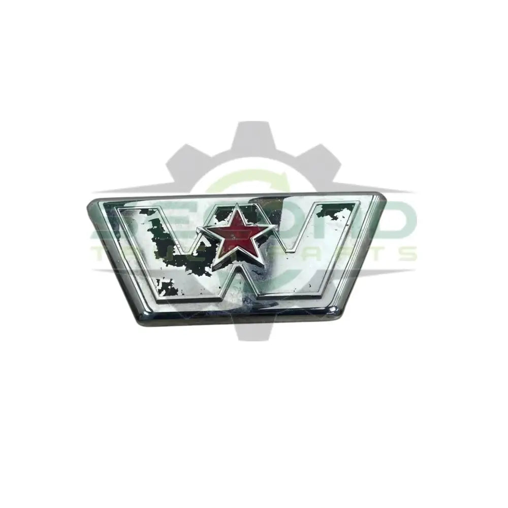 A17-19639-000 Genuine Western Star Hood Emblem Carrier Badge - Second Truck Parts