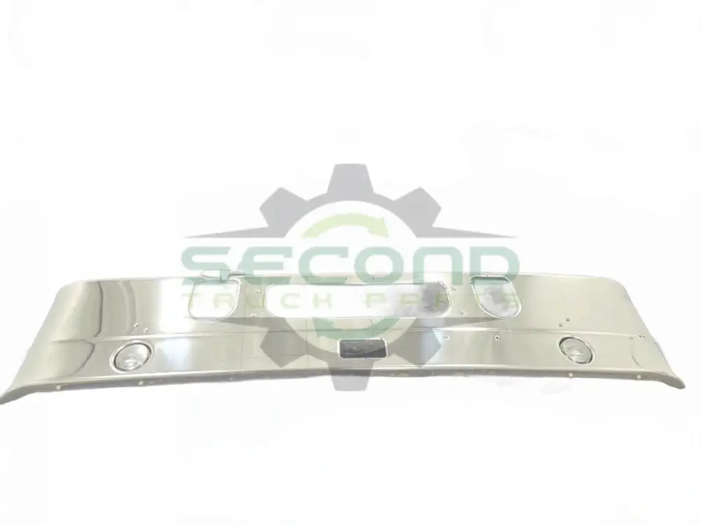 Mack CHU613 flush stainless 1 piece bumper with tow eye access and - Second Truck Parts