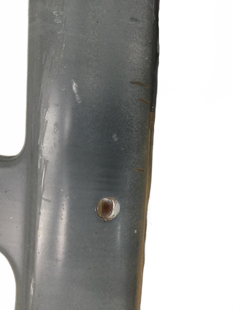 International Transtar 1 piece steel bumper painted grey OEM - Second Truck Parts