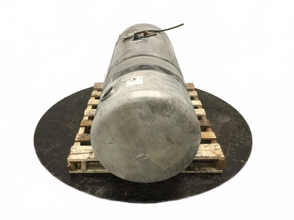 Aluminum RH fuel tank measures 23" x 61" 100 gallon rear filler - Second Truck Parts