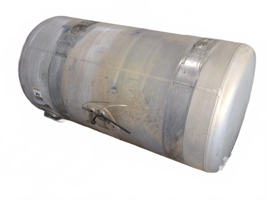 Aluminum RH fuel tank measures 25" x 49" 100 gallon with rear - Second Truck Parts